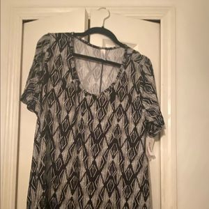 Lularoe perfect T size large new with tags. Black with white detailing